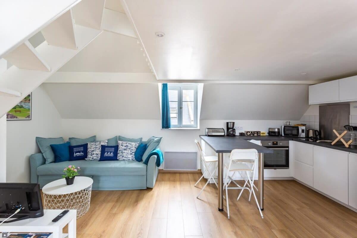 Le Petit Pastel - Joli Duplex - Proche De La Plage Lägenhet Saint-Malo Exteriör bild